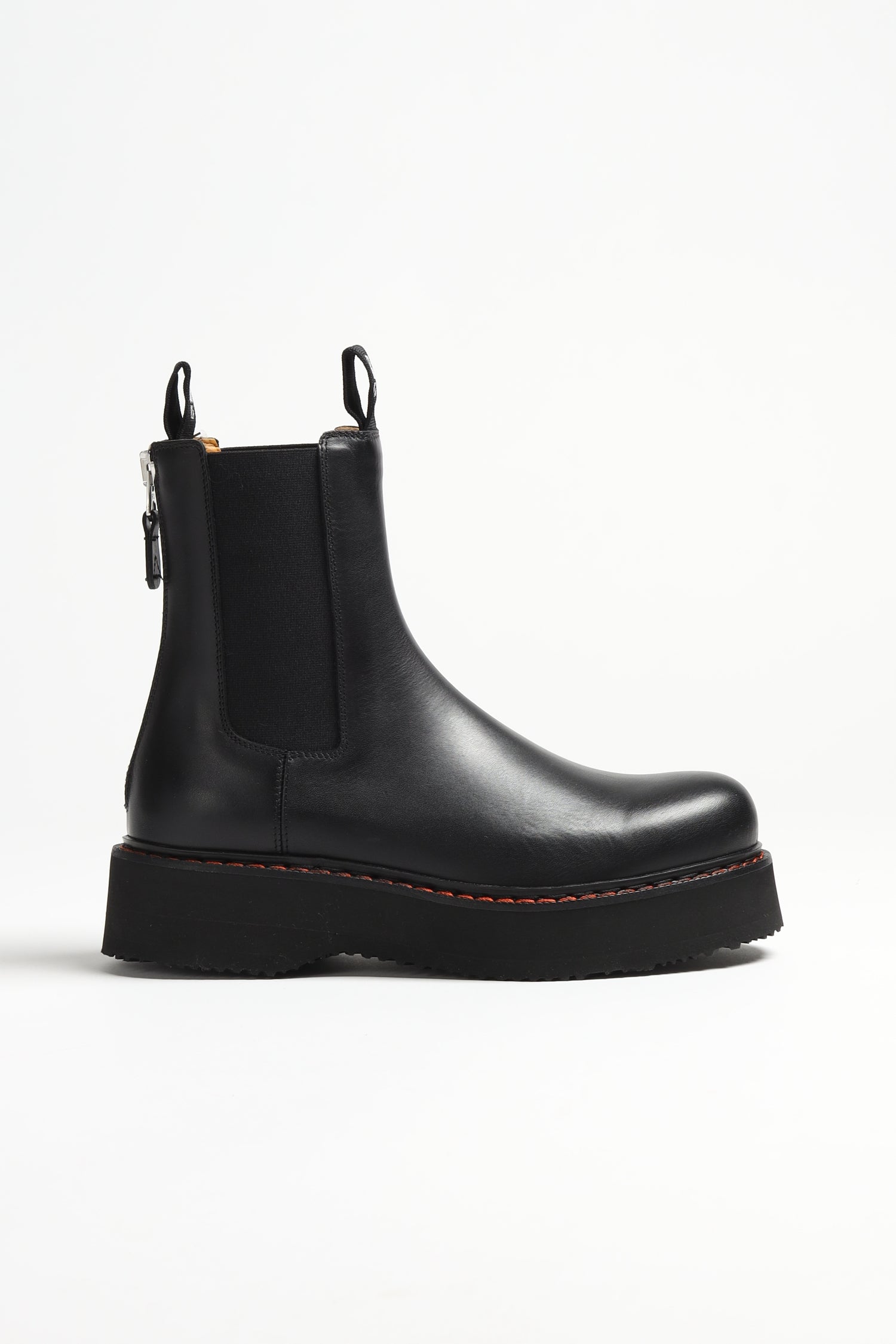 Boots Single Stack Chelsea in Schwarz R13