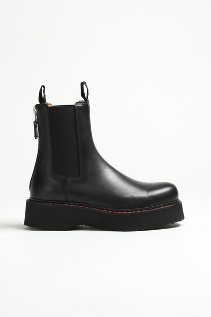 Boots Single Stack Chelsea in Schwarz R13