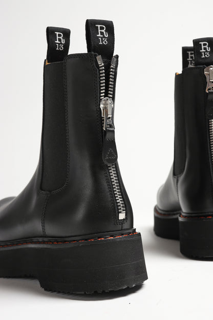 Boots Single Stack Chelsea in Schwarz R13
