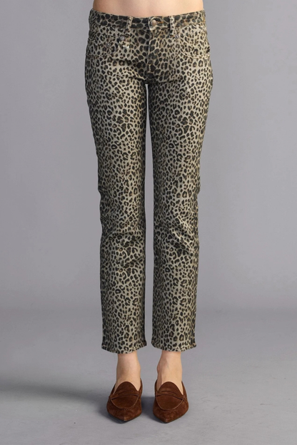 Jeans Boy Straight in Classic Cheetah Brown R13