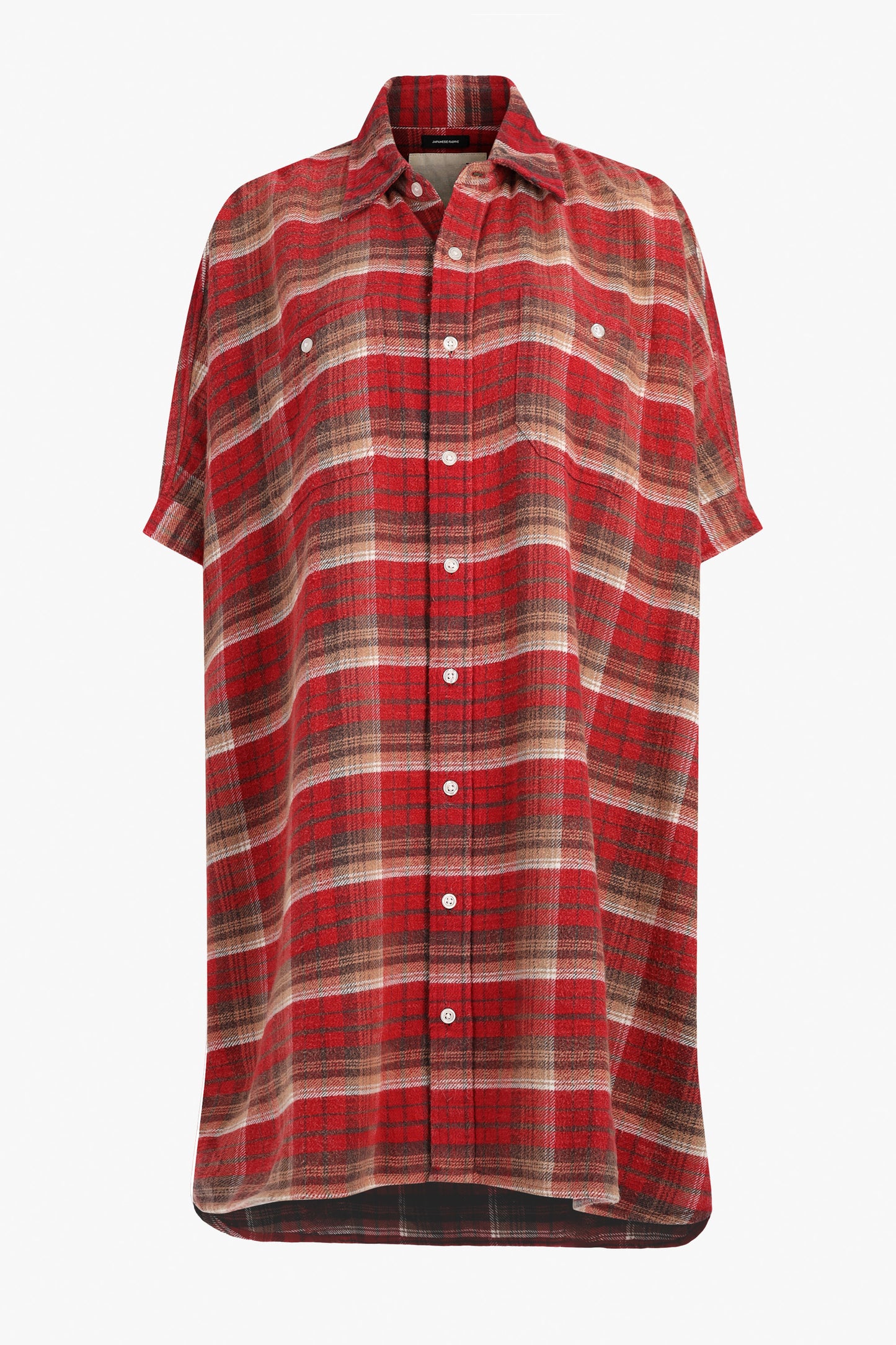 Boxy Oversized Dress in Red Plaid R13 - Anita Hass