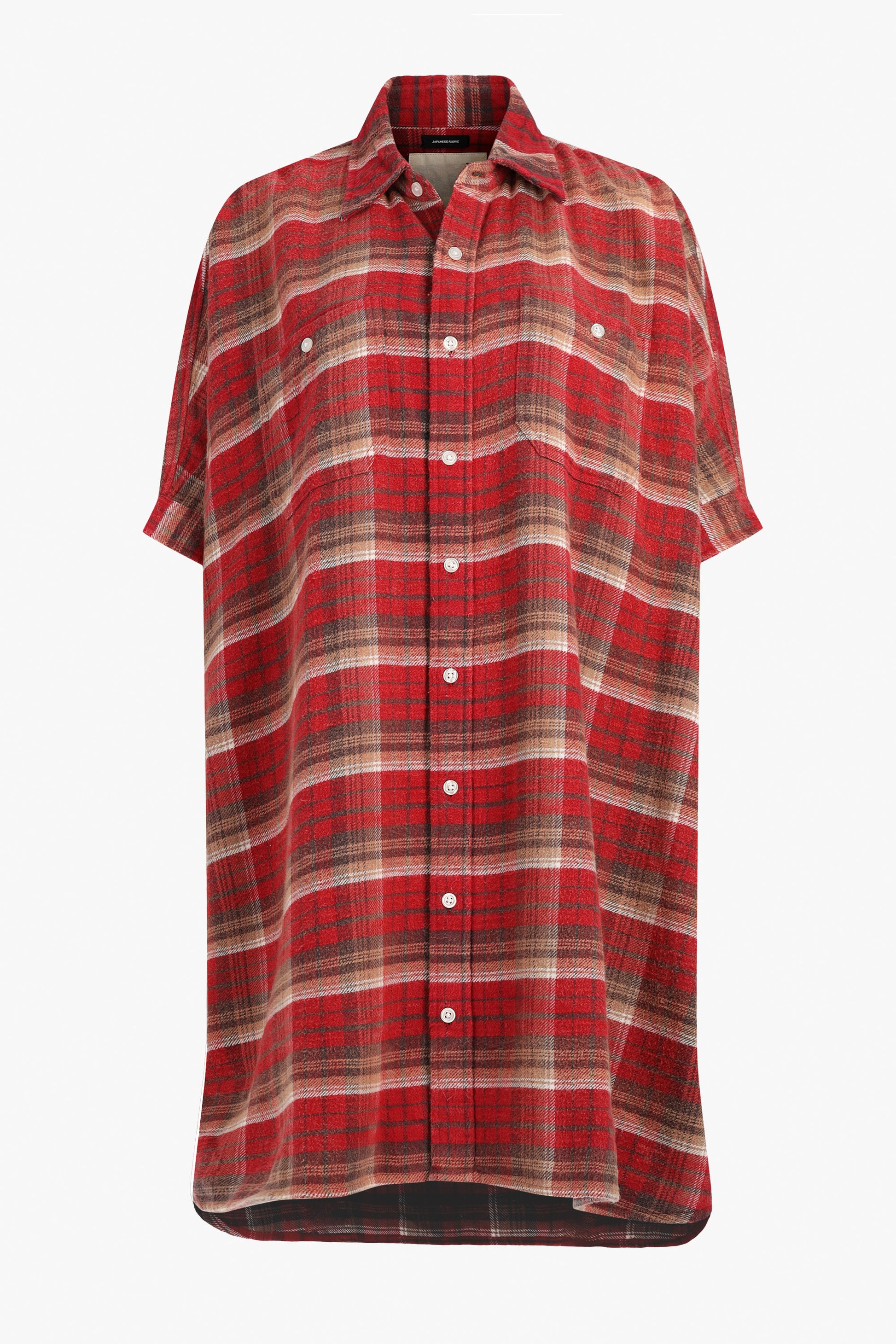 Boxy Oversized Dress in Red Plaid R13 - Anita Hass
