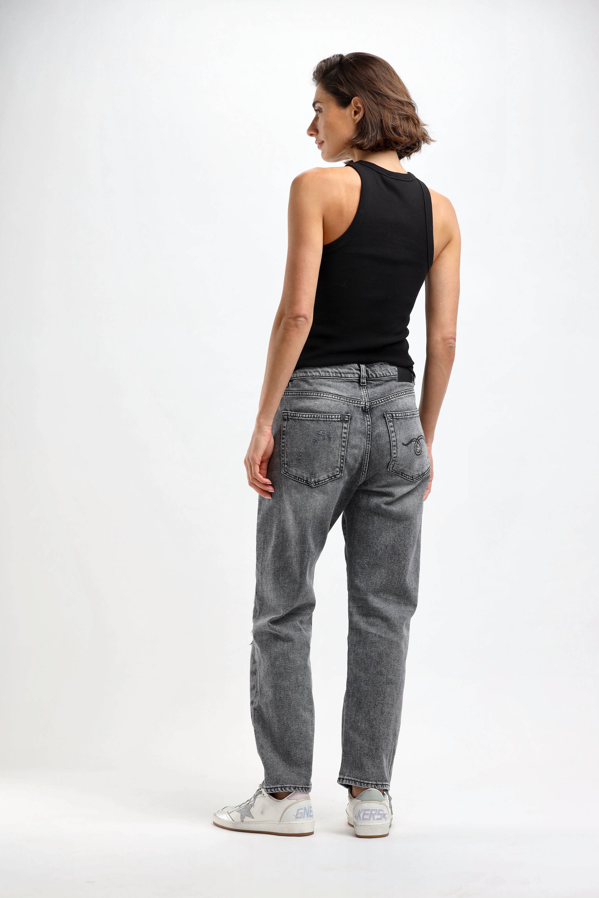 Jeans Boyfriend in Vintage GreyR13 - Anita Hass