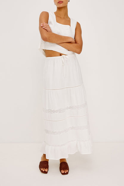 Hettie skirt in white