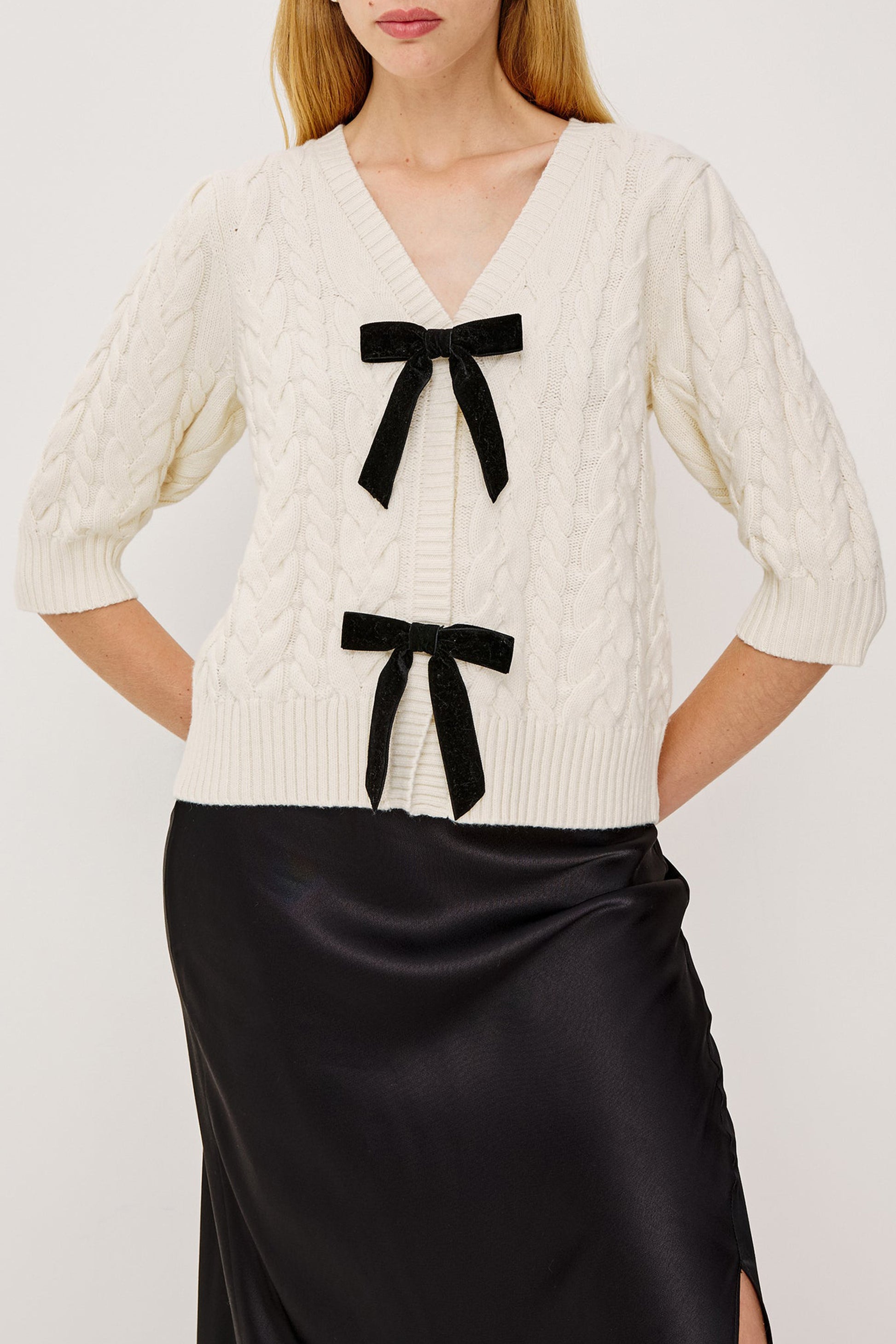 Pullover Clarissa in Ivory CableRails - Anita Hass