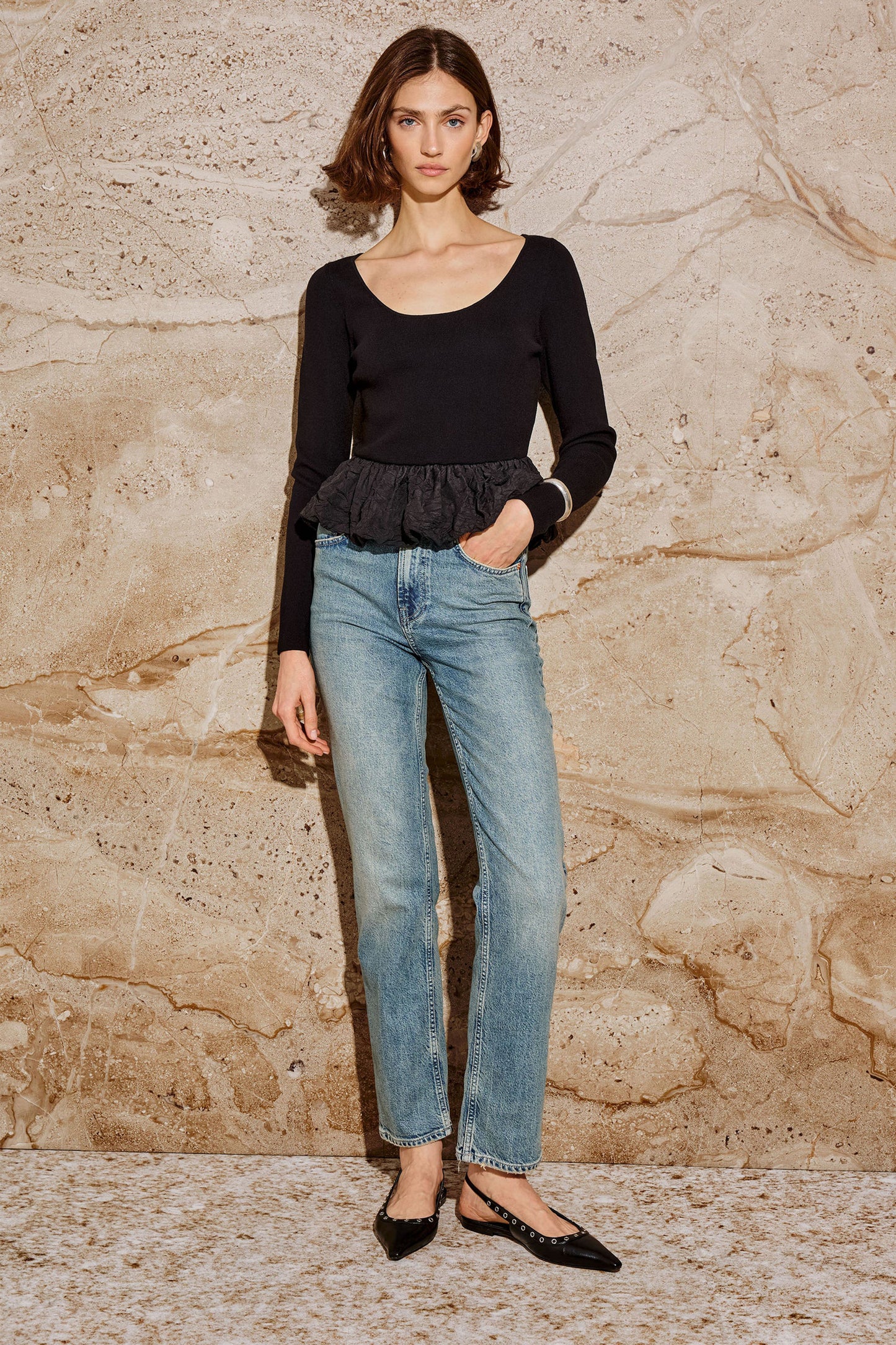 Longsleeve Tillie in SchwarzRails - Anita Hass