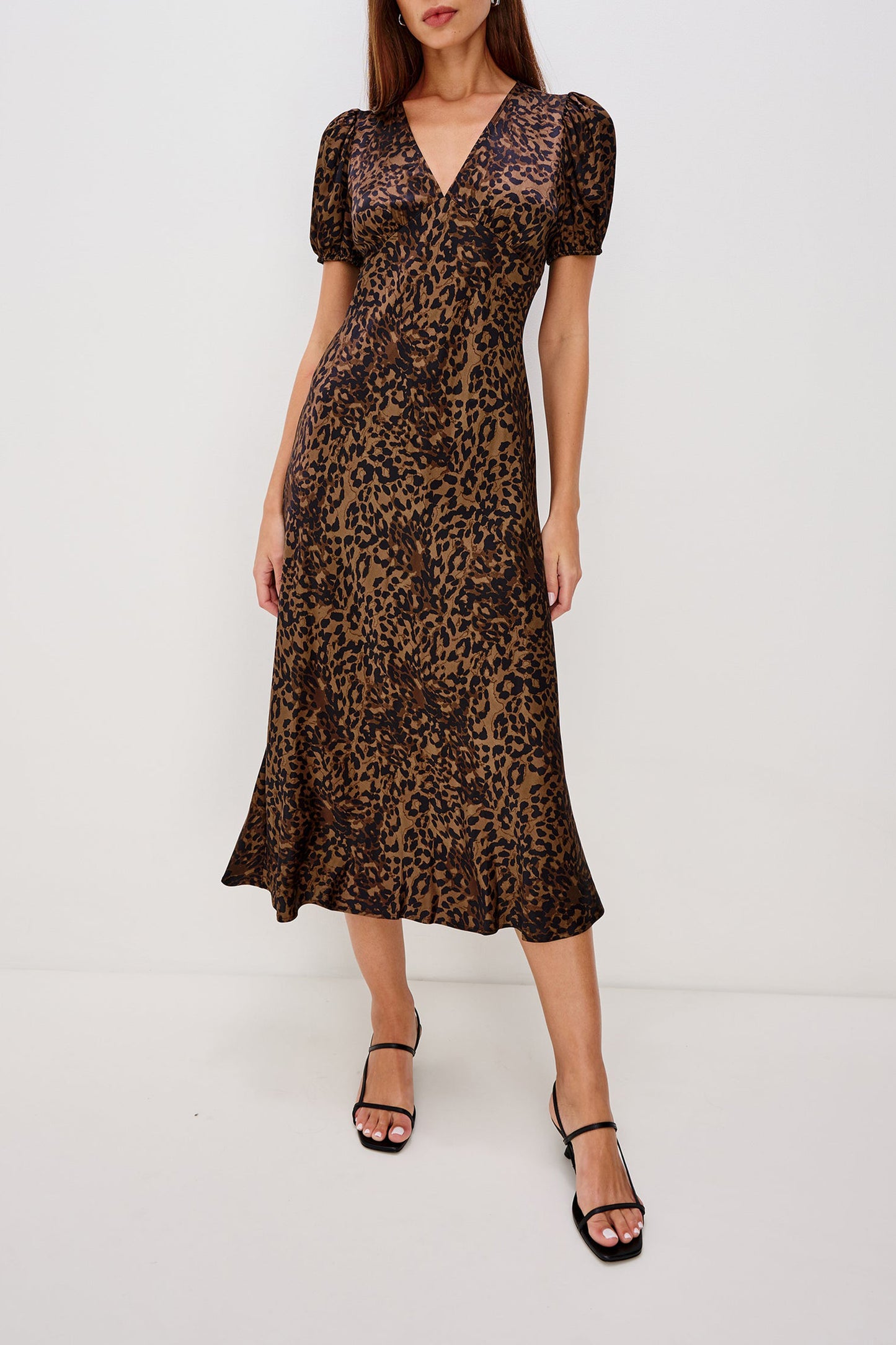 Junia dress in Ginger Spotted