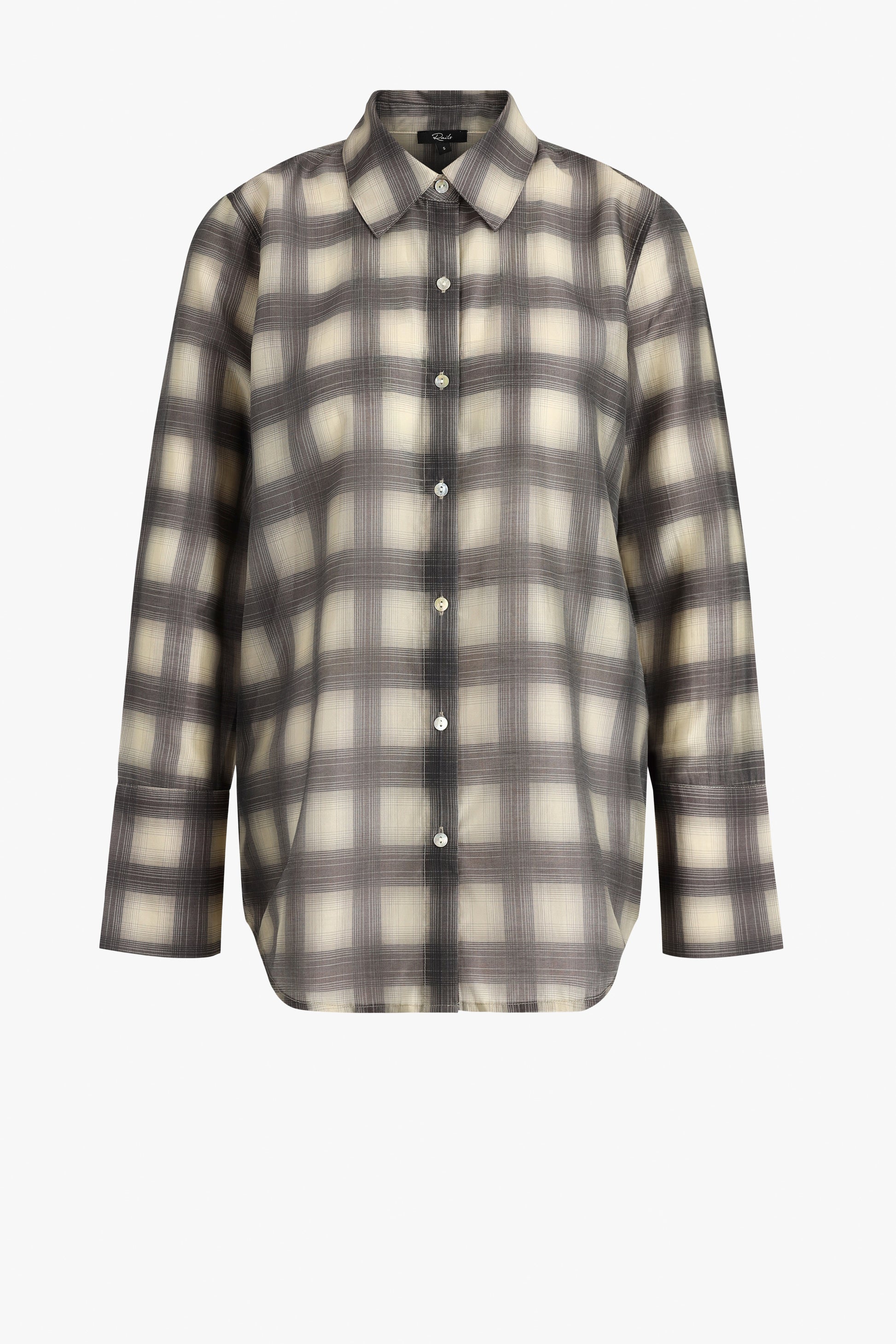 Bluse Bishop in Onyx Taupe Rails