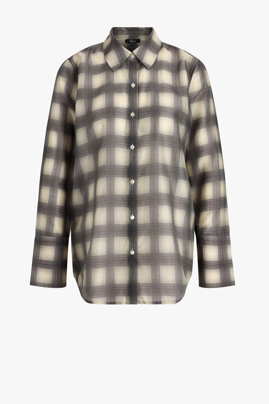 Bluse Bishop in Onyx Taupe Rails