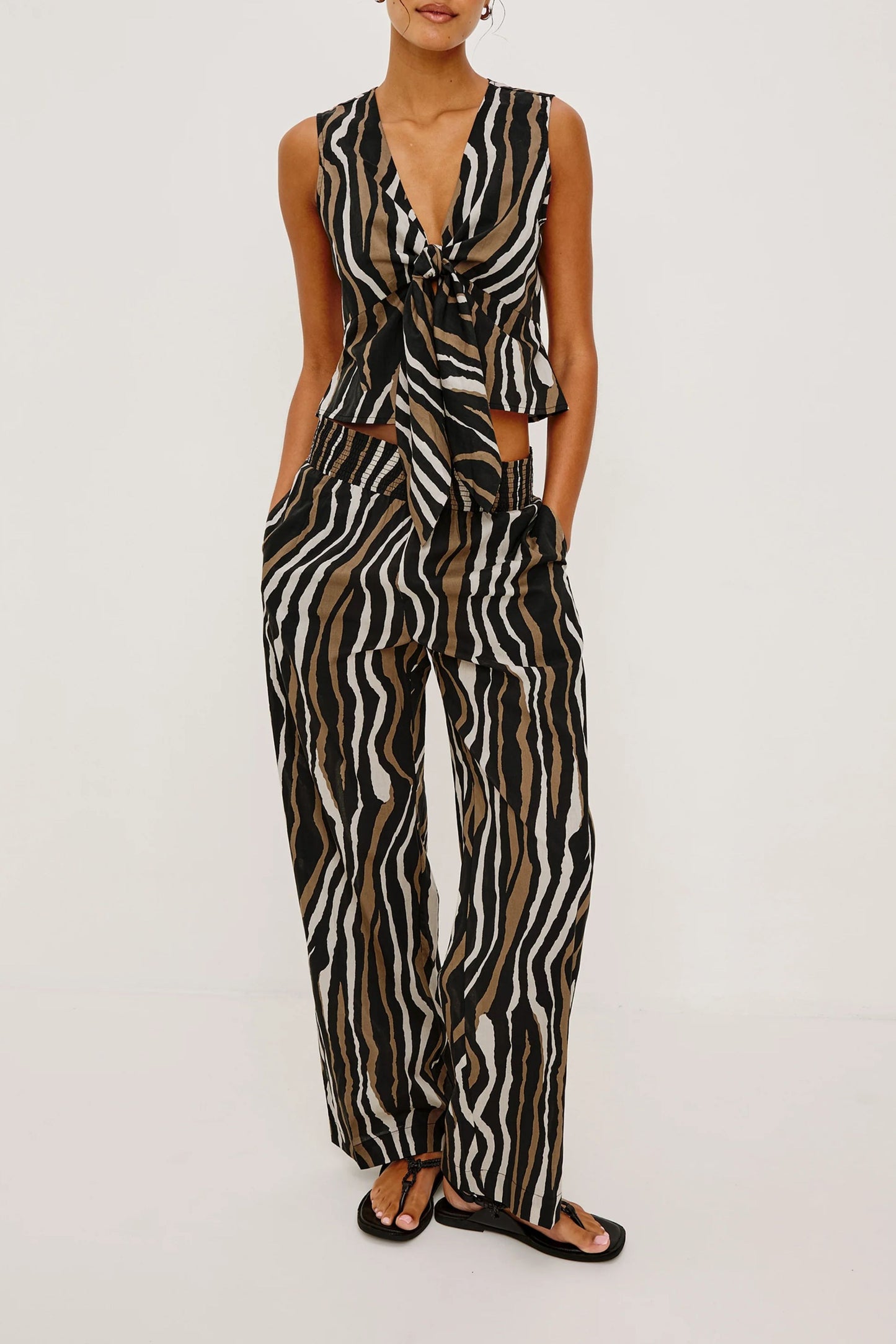Bluse Chala in Canyon Stripe Rails