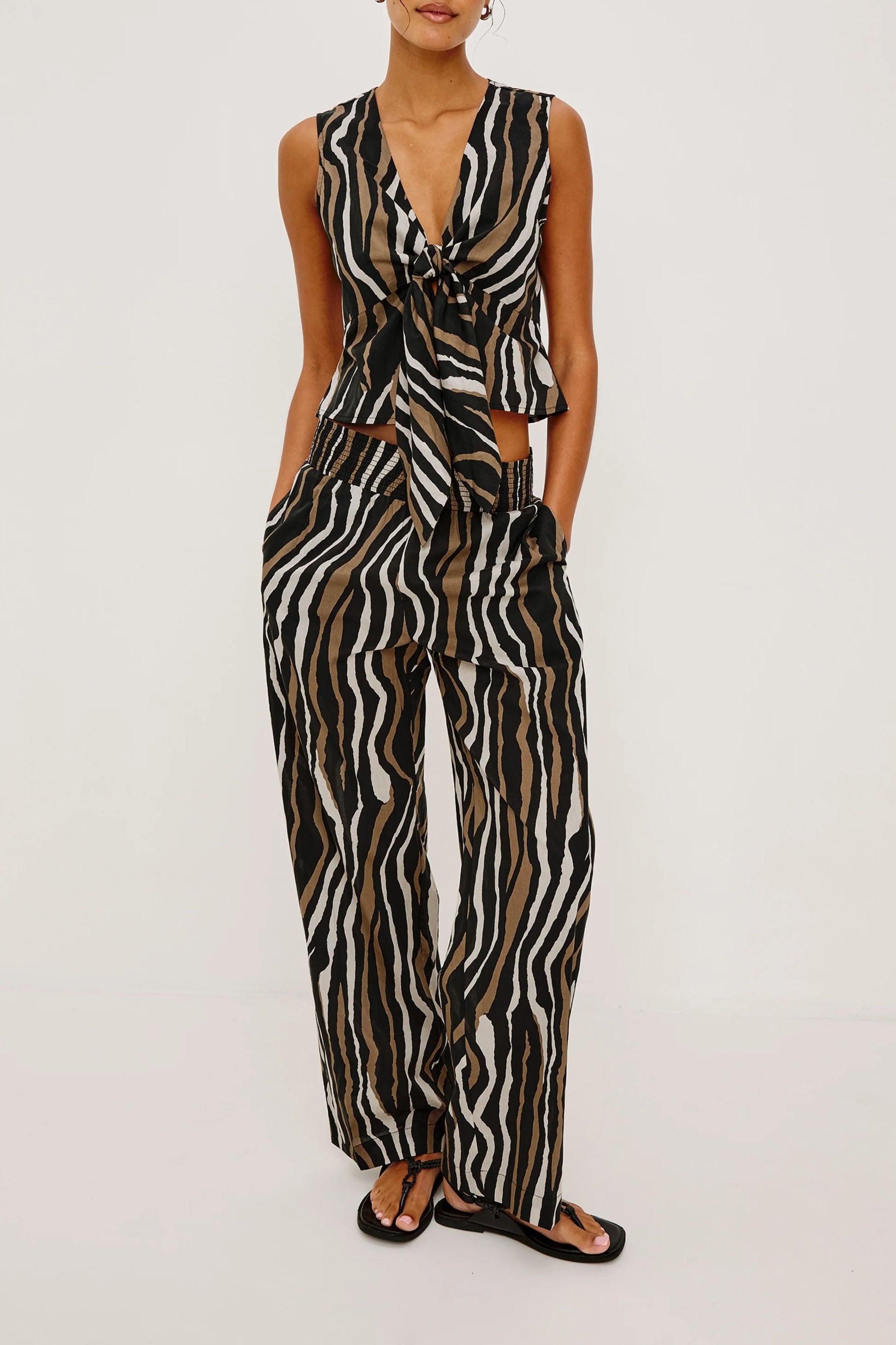 Bluse Chala in Canyon Stripe Rails