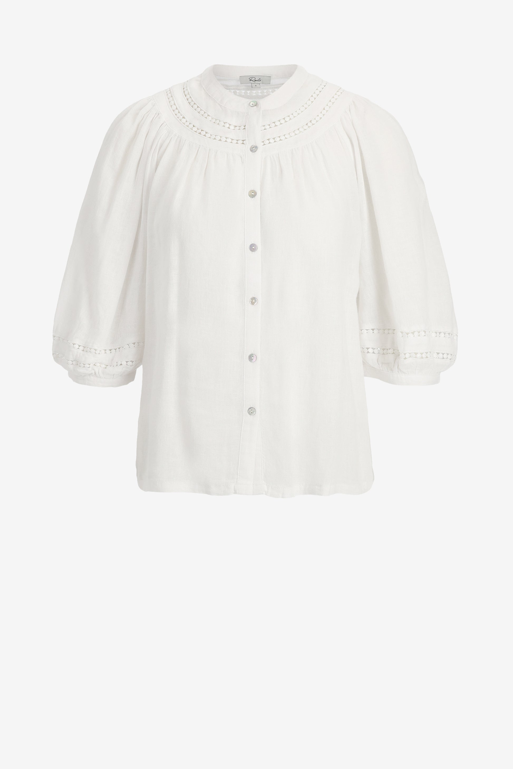 Theia Blouse in WhiteRails - Anita Hass