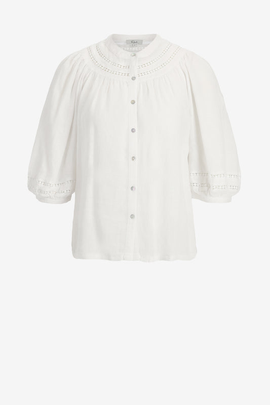 Theia Blouse in WhiteRails - Anita Hass