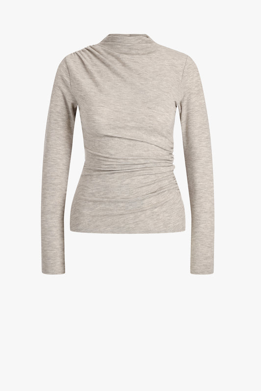 Longsleeve Joelle in Heather Oatmeal Rails