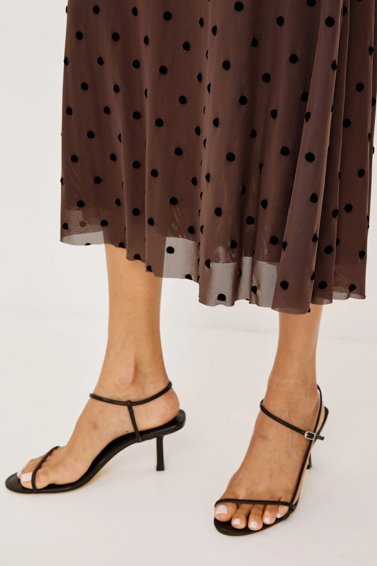 Rock Jordan Polka Dot in Chocolate Rails
