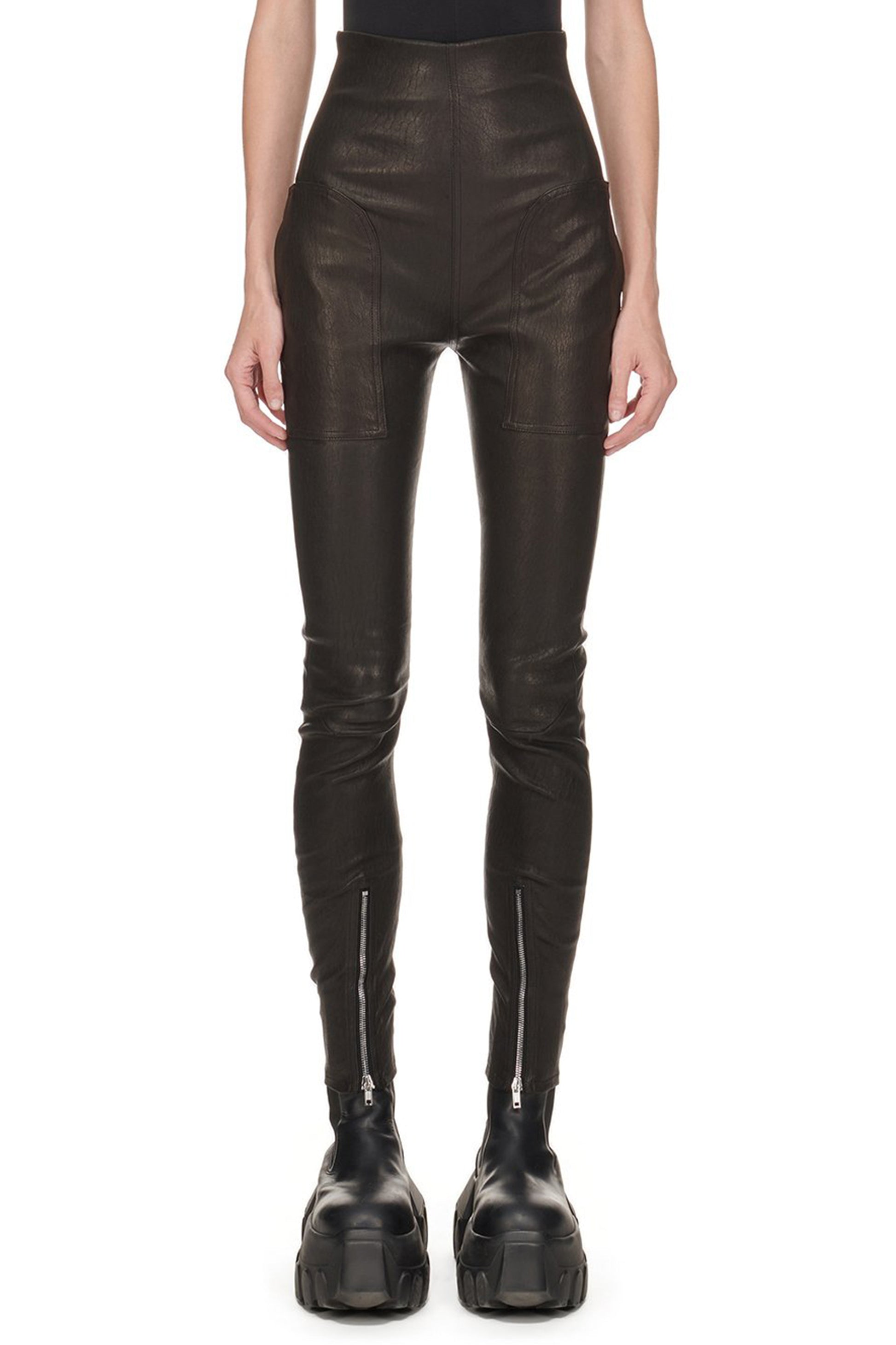 Lederleggings Dirt in SchwarzRick Owens - Anita Hass