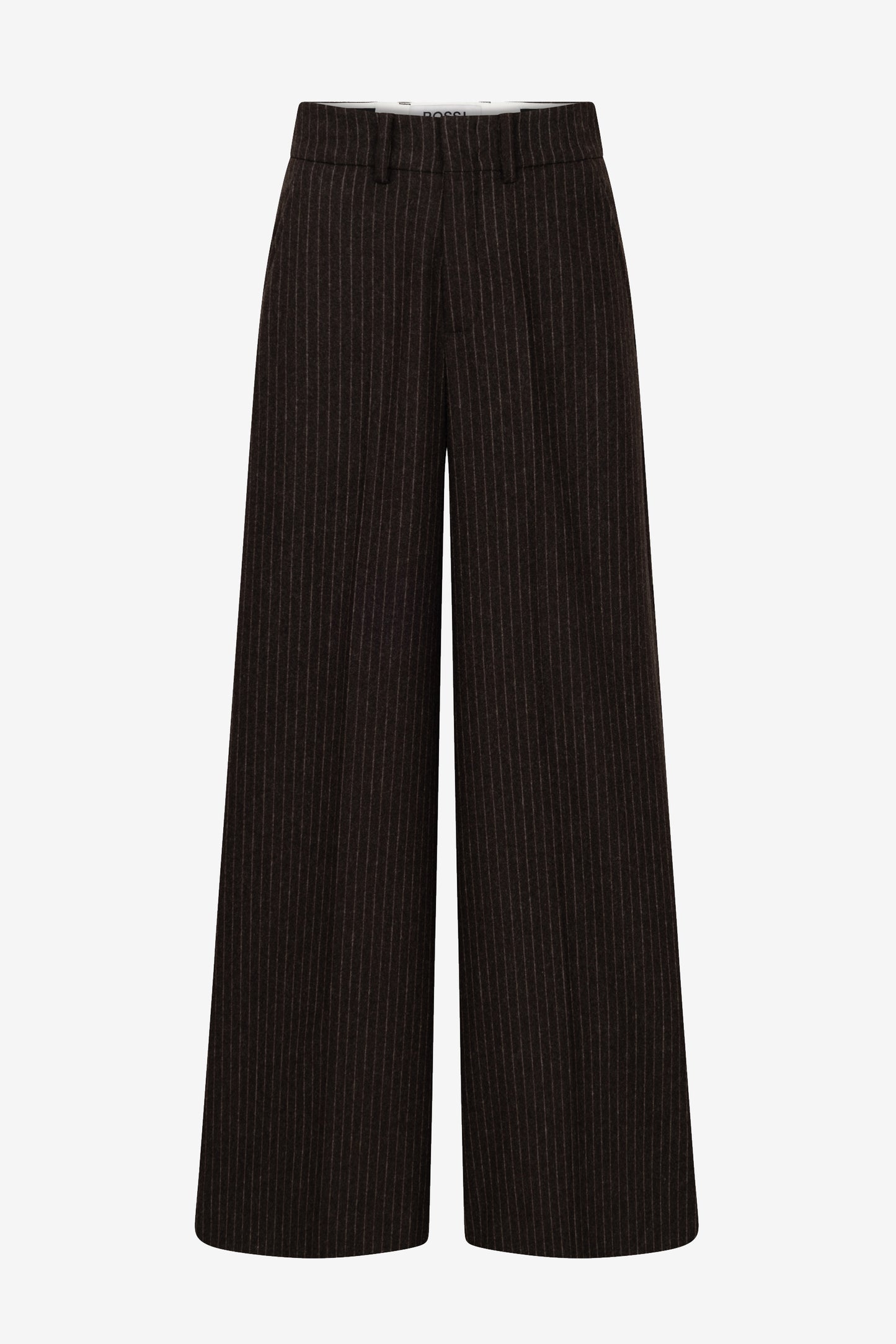 Ivon Flannel Pants in Pin Stripe Brown