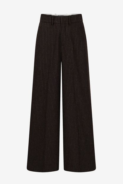 Ivon Flannel Pants in Pin Stripe Brown