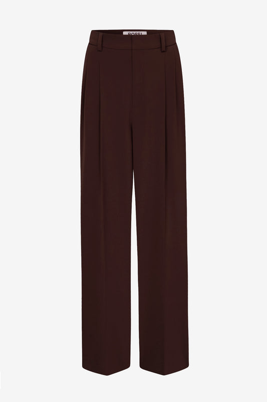 Pantalones Noa Fluid Cade en marrón oscuro