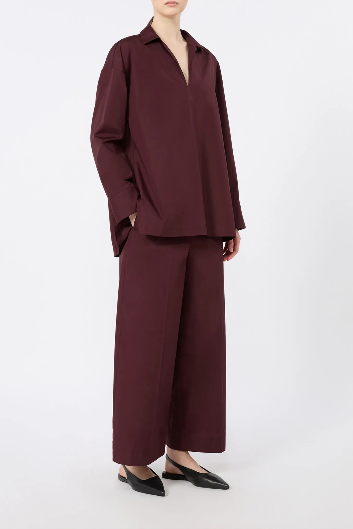 Bluse Cristel in Dunkelrot S Max Mara