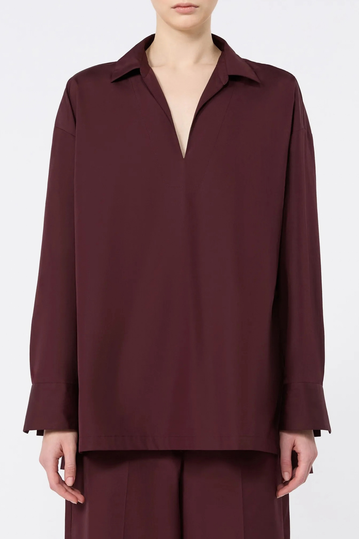 Bluse Cristel in Dunkelrot S Max Mara