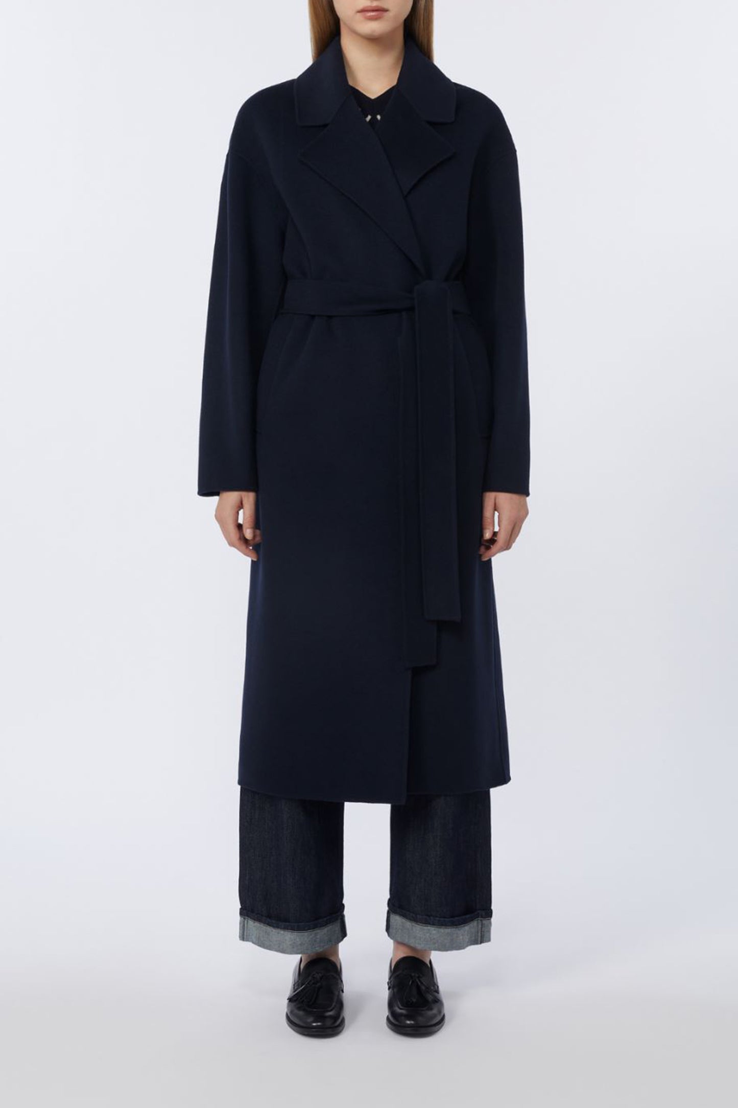 Cappotto Hobby in blu notte di Max Mara - Anita Hass