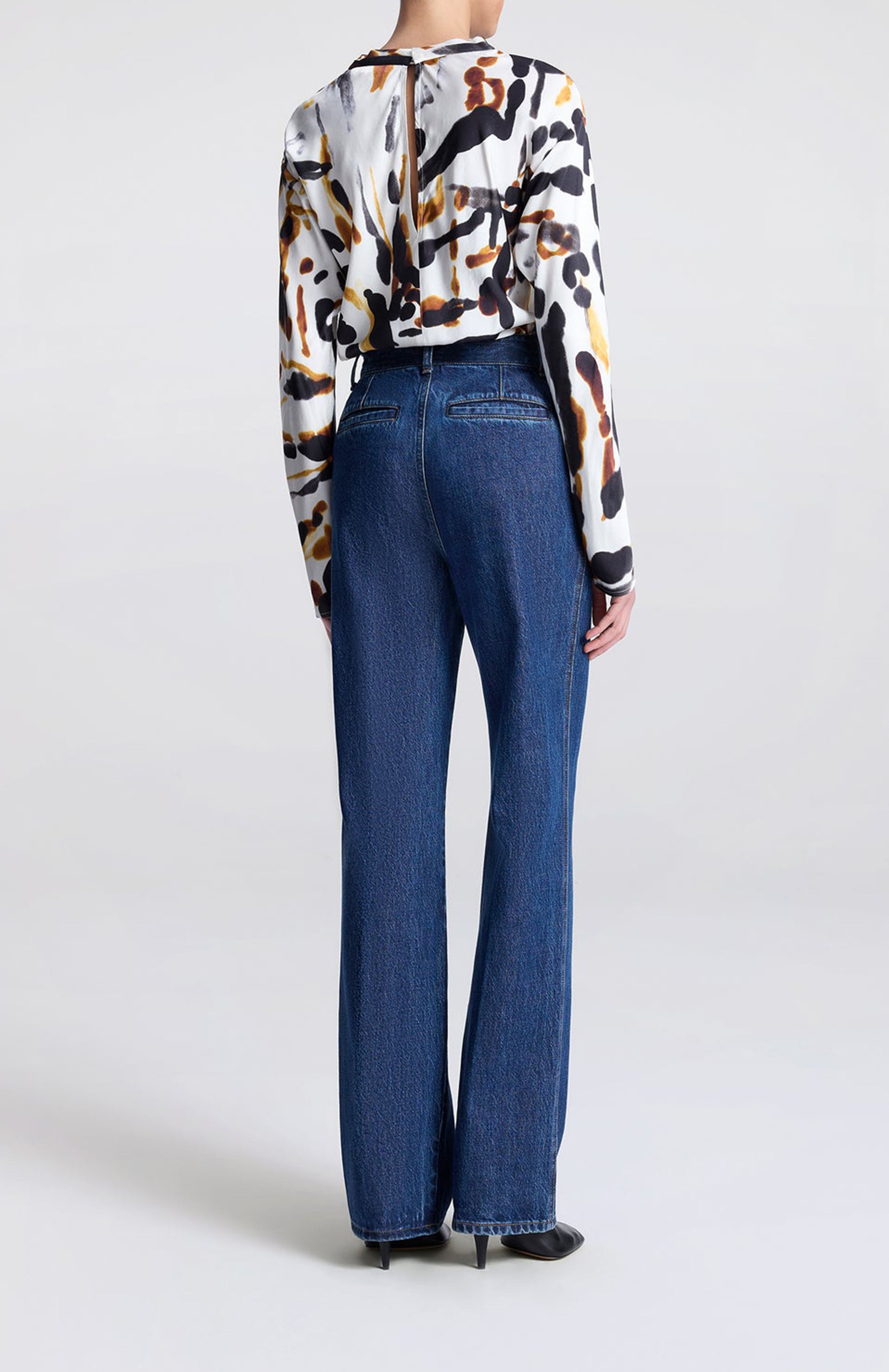 Bluse Georgia in Schwarz/CamelA.L.C. - Anita Hass