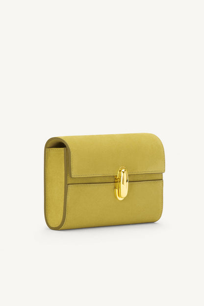 Tasche Symmetry Mini in Suede ChartreuseSavette - Anita Hass
