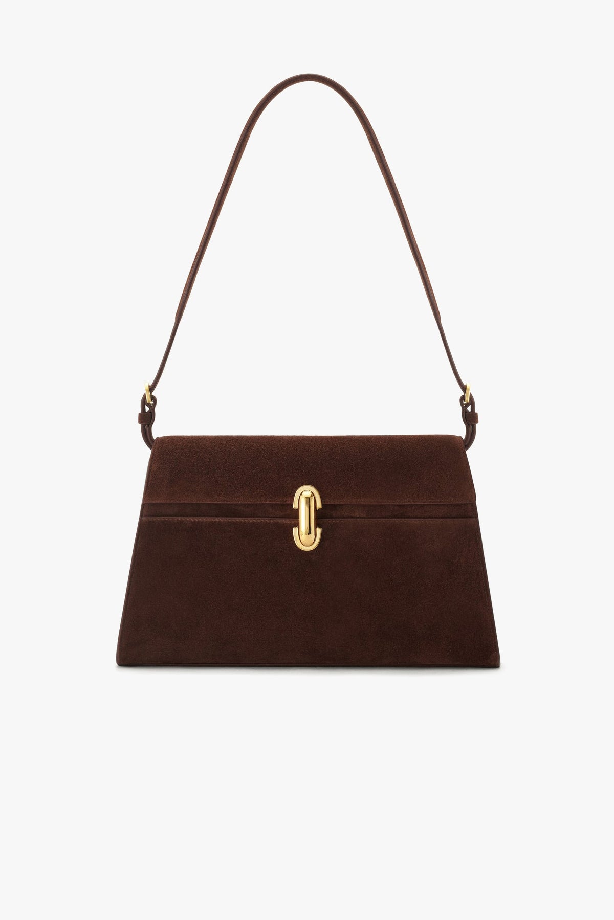 Tasche Symmetry in Espresso Suede Savette