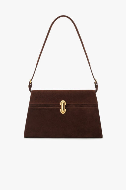 Tasche Symmetry in Espresso Suede Savette