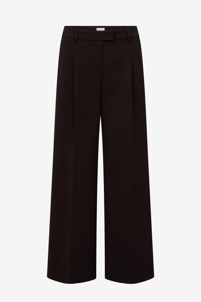 Pantalones Arta Fluid Cade en marrón oscuro