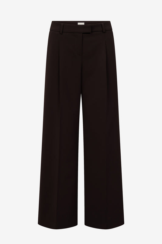 Arta Fluid Cade Pants in Dark Brown