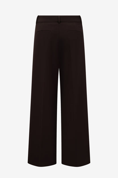 Pantalones Arta Fluid Cade en marrón oscuro