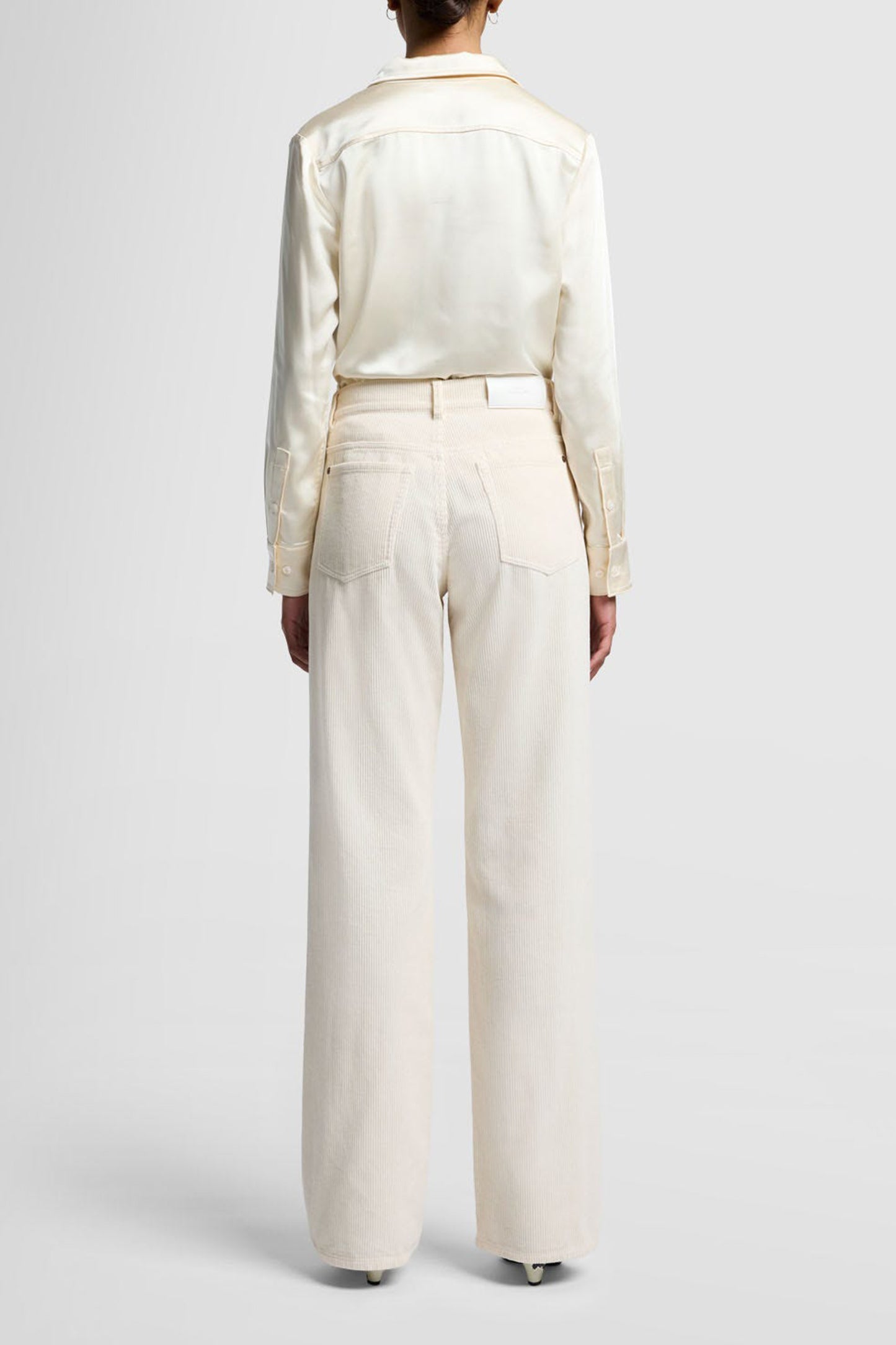 Kordhose Tess Wide in Off-White7 For All Mankind - Anita Hass