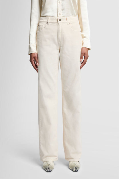 Kordhose Tess Wide in Off-White7 For All Mankind - Anita Hass