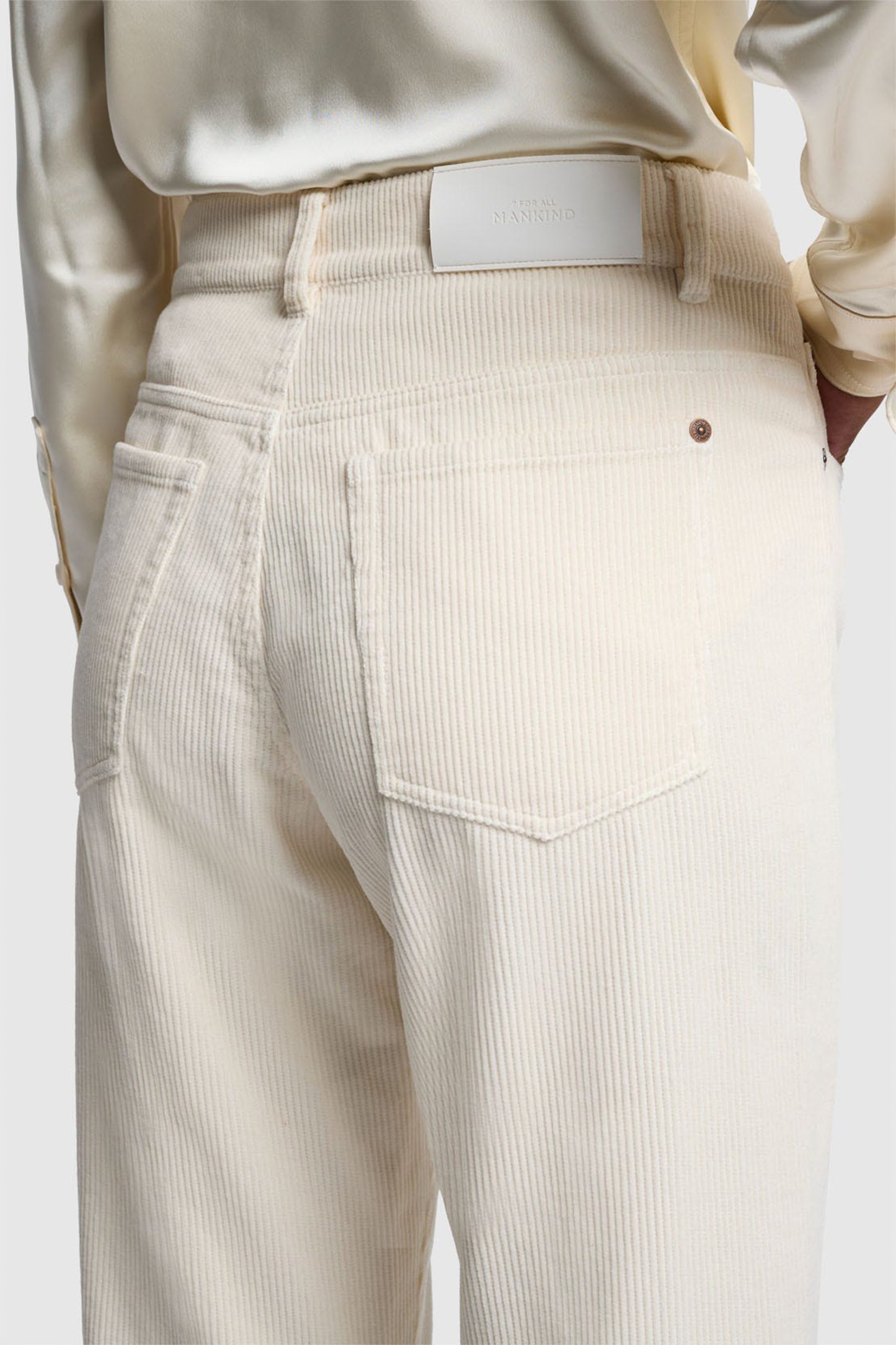 Kordhose Tess Wide in Off-White7 For All Mankind - Anita Hass