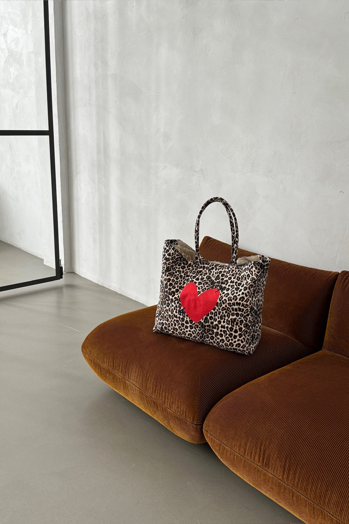 Tote Bag 'Heart' Large in Leo