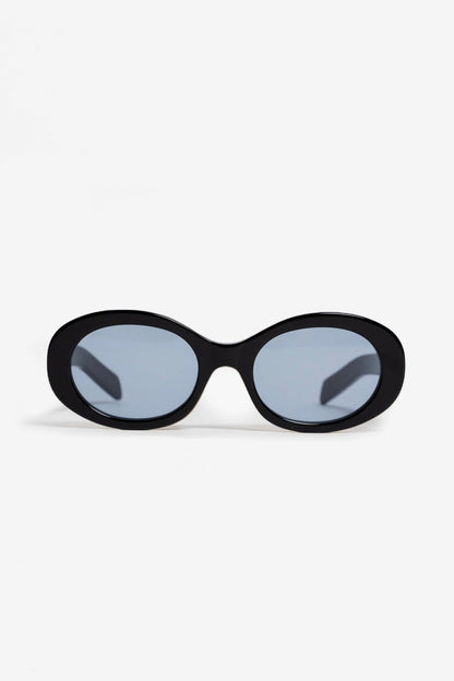 Sonnenbrille 141 Waverly Pl in Schwarz/Blau Side Eye