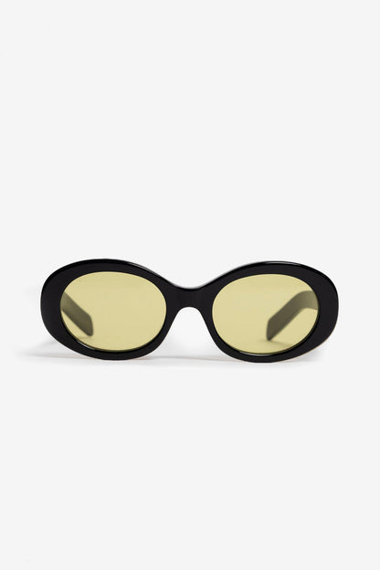 Sonnenbrille 141 Waverly Pl in Schwarz/Gelb Side Eye