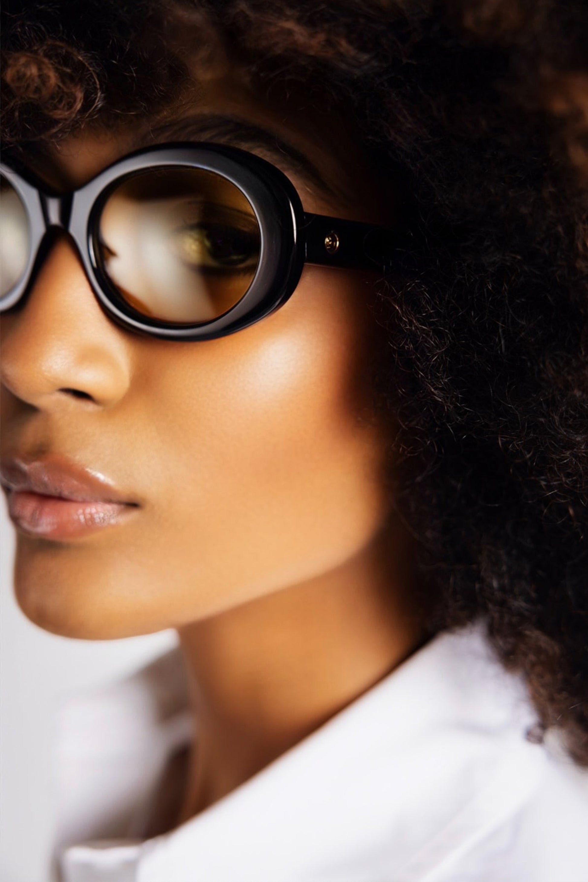 Sonnenbrille 141 Waverly Pl in Schwarz/Gelb Side Eye