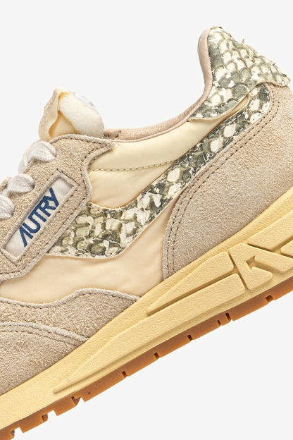 Reelwind sneaker in Suede Ecru/Snake