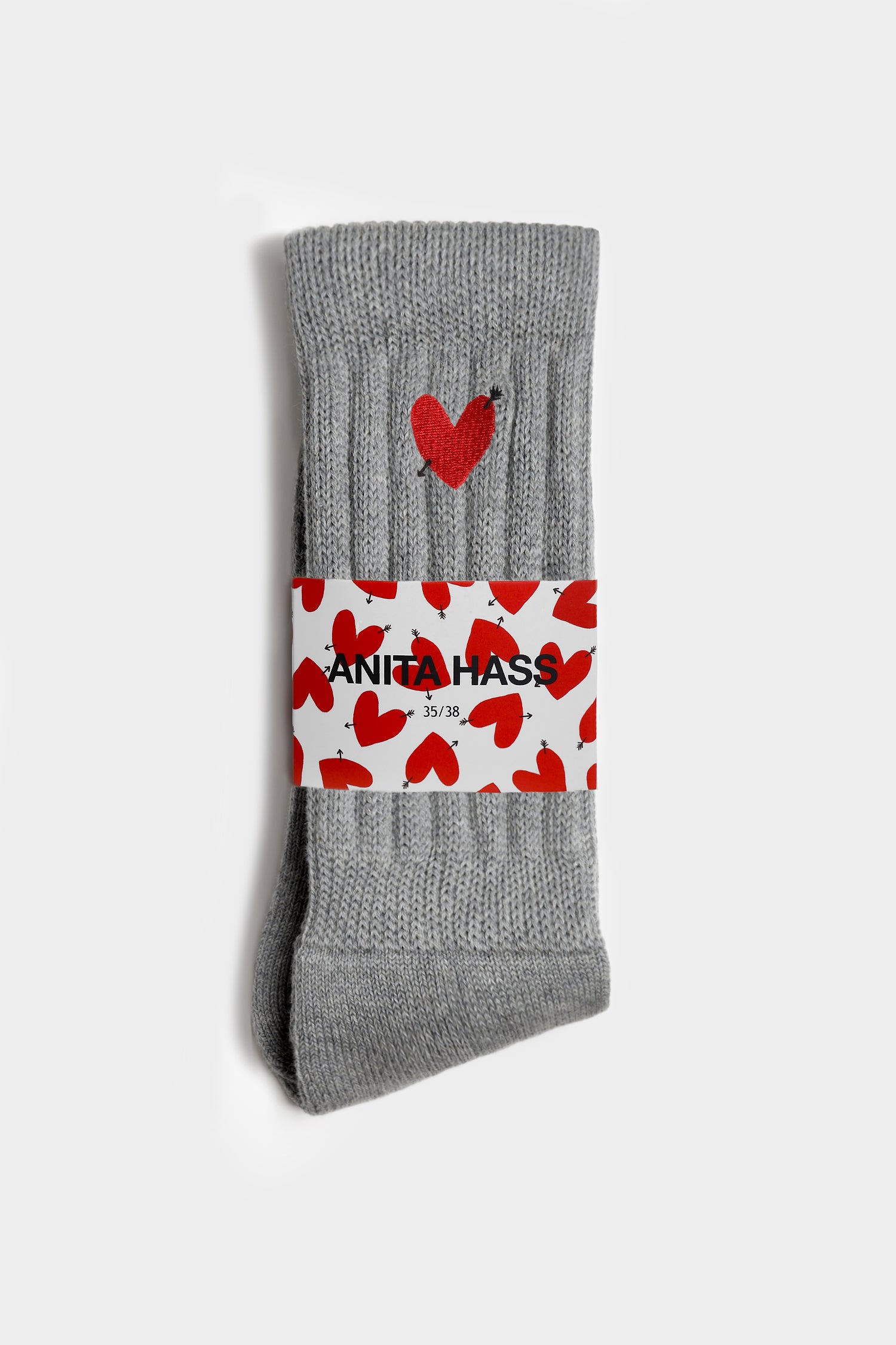 Socken 'Heart' in GrauAnita Hass - Anita Hass