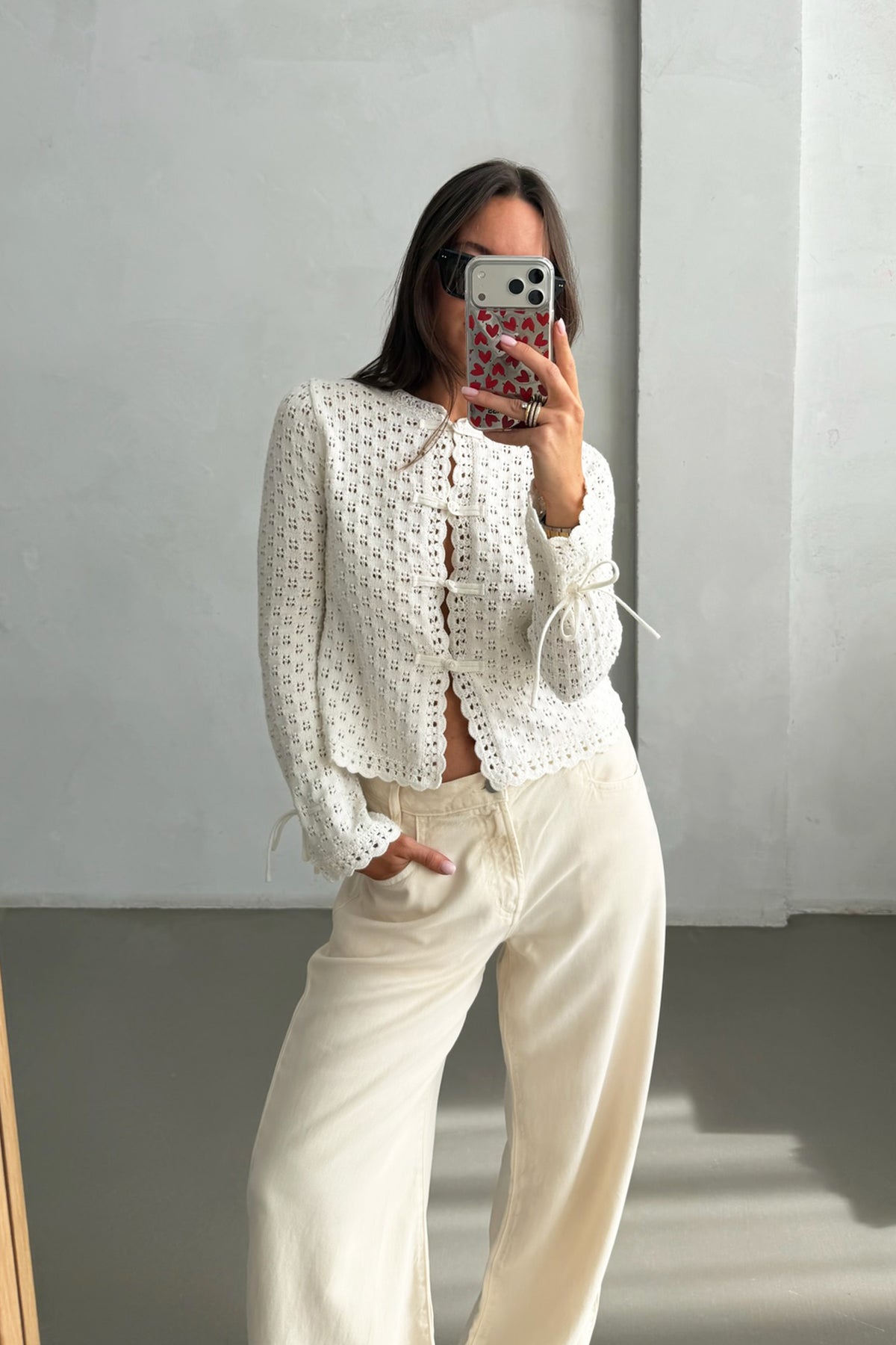 Cardigan Soft Girl in Ivory