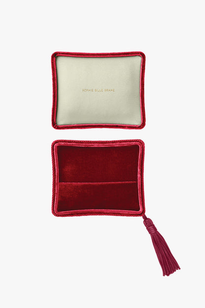 Velvet Jewelry Box in Rouge Soir by Sophie Bille Brahe - Anita Hass