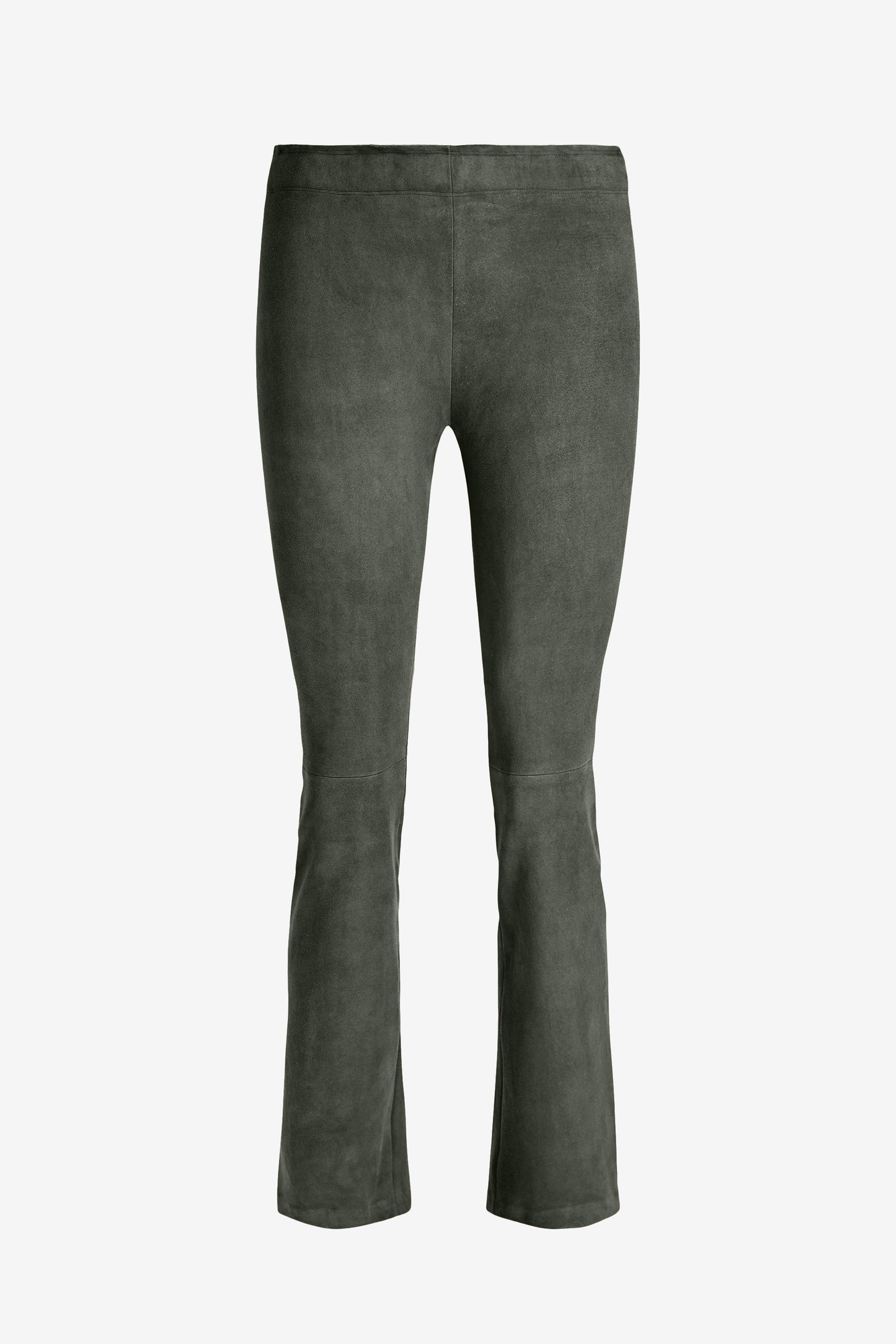 JP Twenty Leather Pants in Suede Fumée