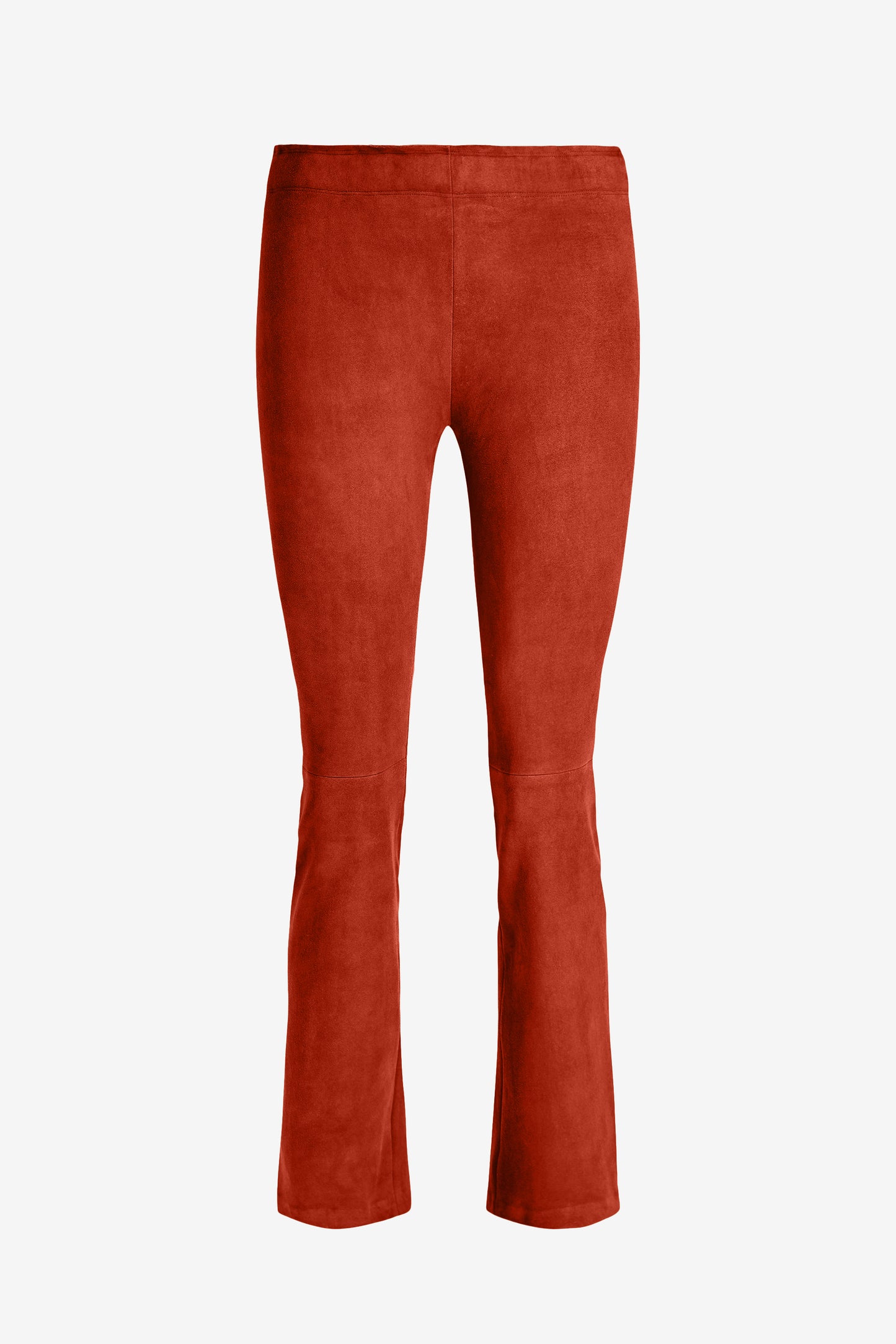 JP Twenty Leather Pants in Suede Rust