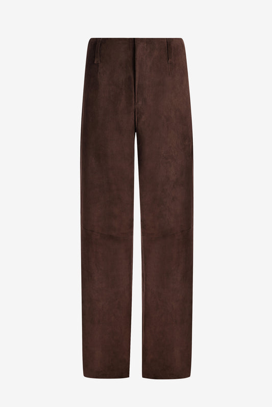 Lederhose Valadon in Suede Castor Stouls