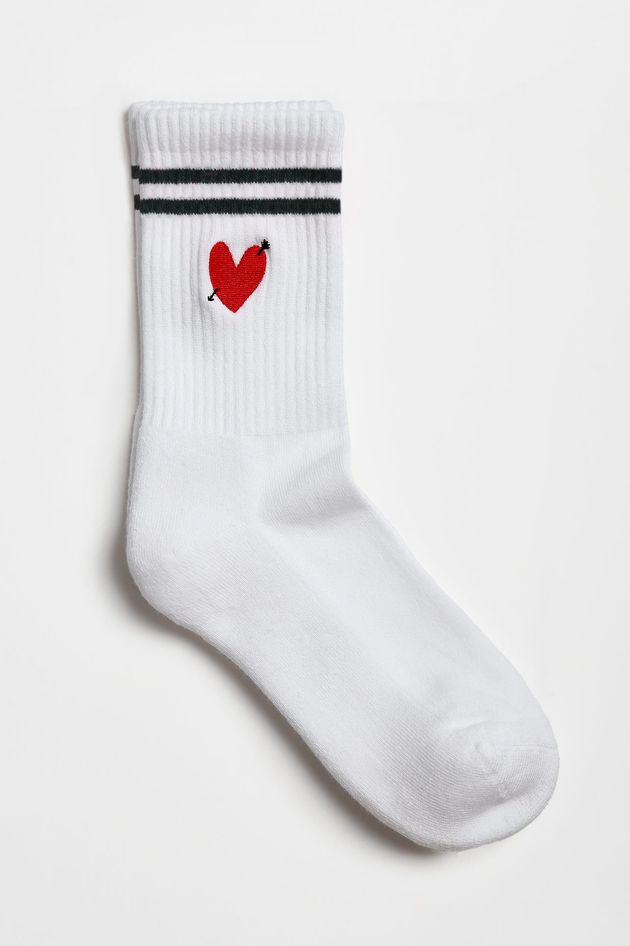 Sportsocken 'Heart' in Weiß/GrünAnita Hass - Anita Hass