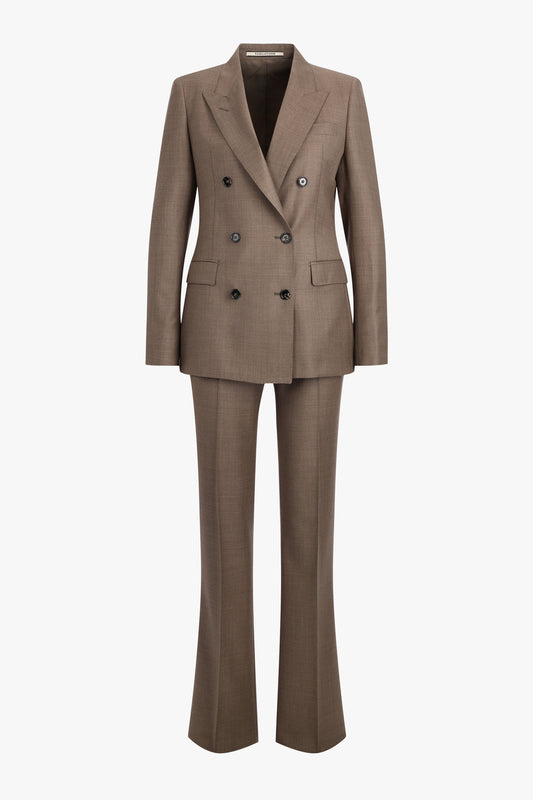 Jasmine10B Suit in Melange Taupe
