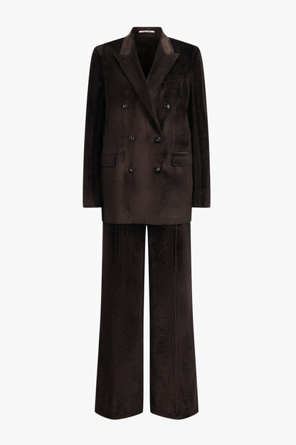 Jasmine10B Corduroy Suit in Choc